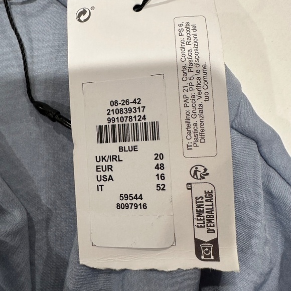 Primark Light Blue Blouse - Size 16 - NEW With Tags. - Picture 8 of 13